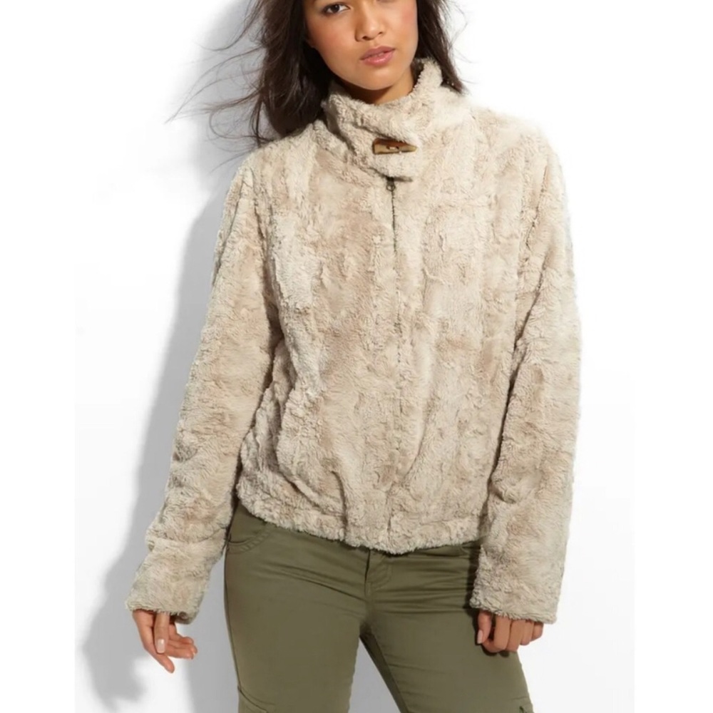 Sanctuary Faux Fur Zip Up Jacket
